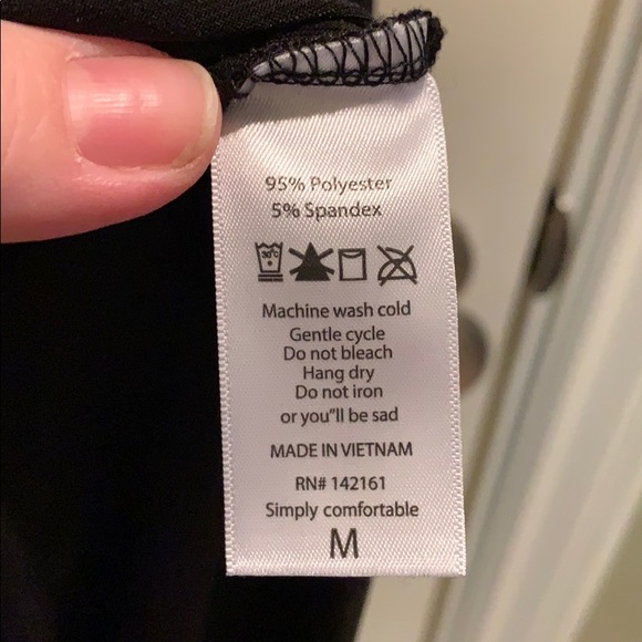 LuLaRoe solid black Carly M. Like new - Picture 4 of 4